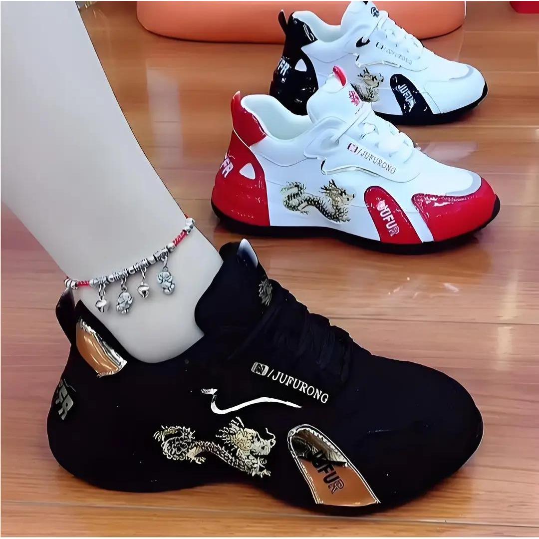 万达撤柜香港定制鞋业秋季隐形增高防滑舒适运动休闲皮蓬鞋广场舞