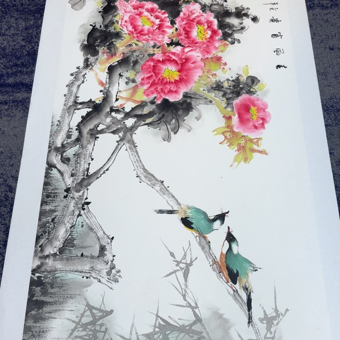 国画国画作品山水花鸟纯手绘