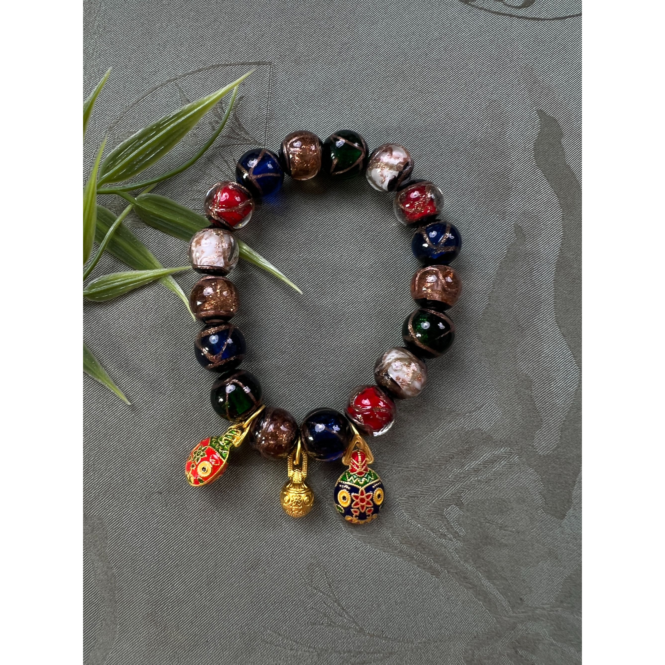 民族风五彩手串-无礼盒-V69