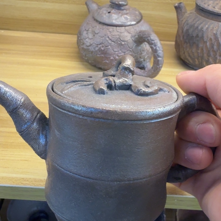 陶盘柴烧福利心哦多多