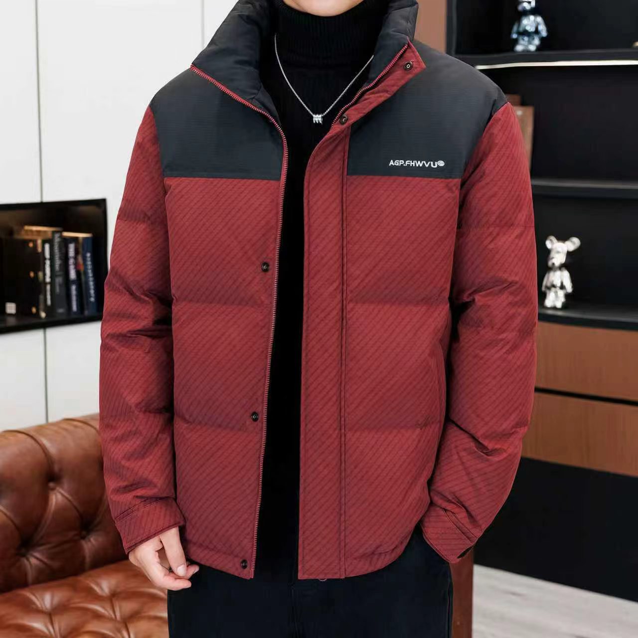 男士羽绒服男款爆款2025新款正品鸭绒冬季保暖休闲厚立领保暖外套