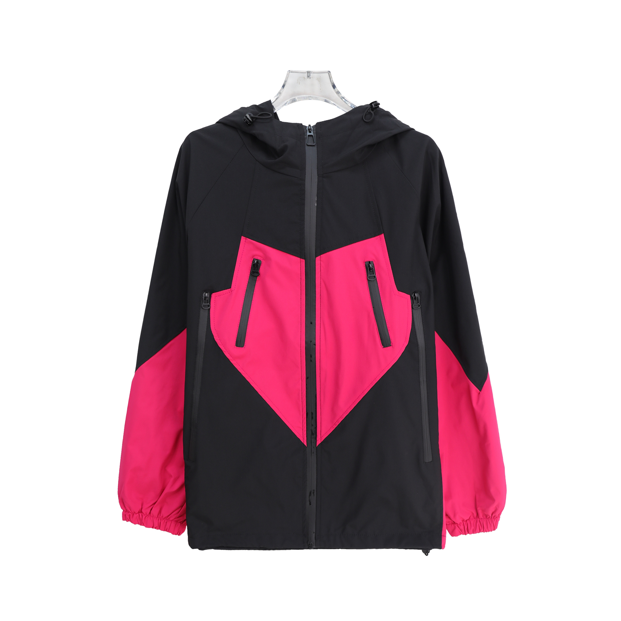 S户外防风休闲登上拼色宽松连帽外套S4478