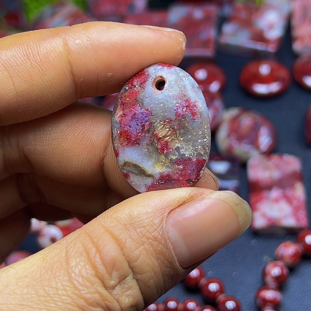 天然辰砂朱砂吊坠