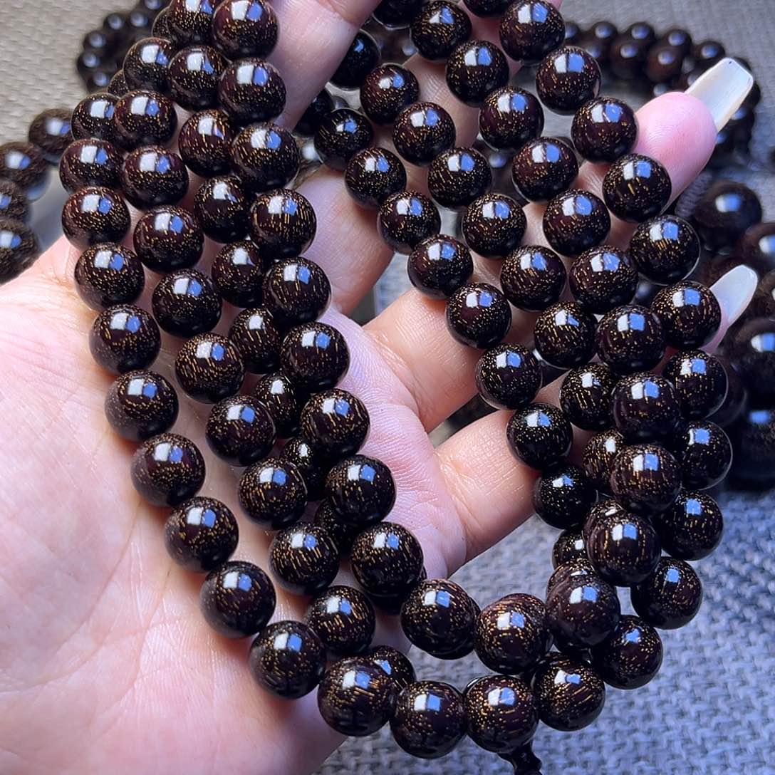 凉***凉檀香紫檀（小叶紫檀）1.0 108颗满天星