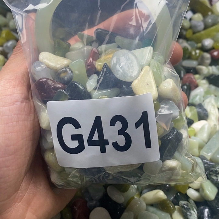 蛇纹石玉鱼缸石未镶嵌