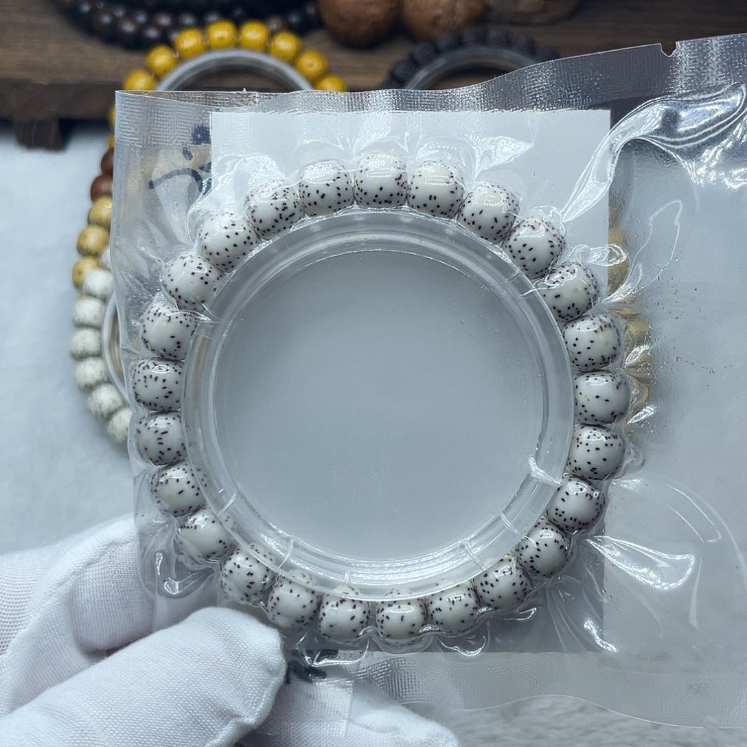 手串星月菩提原生态9.5✖️8.5侧留白针尖星