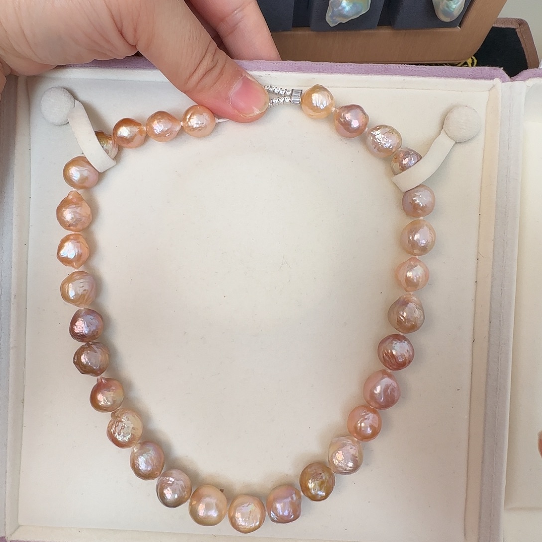 颈饰淡水珍珠银S925镶嵌定制