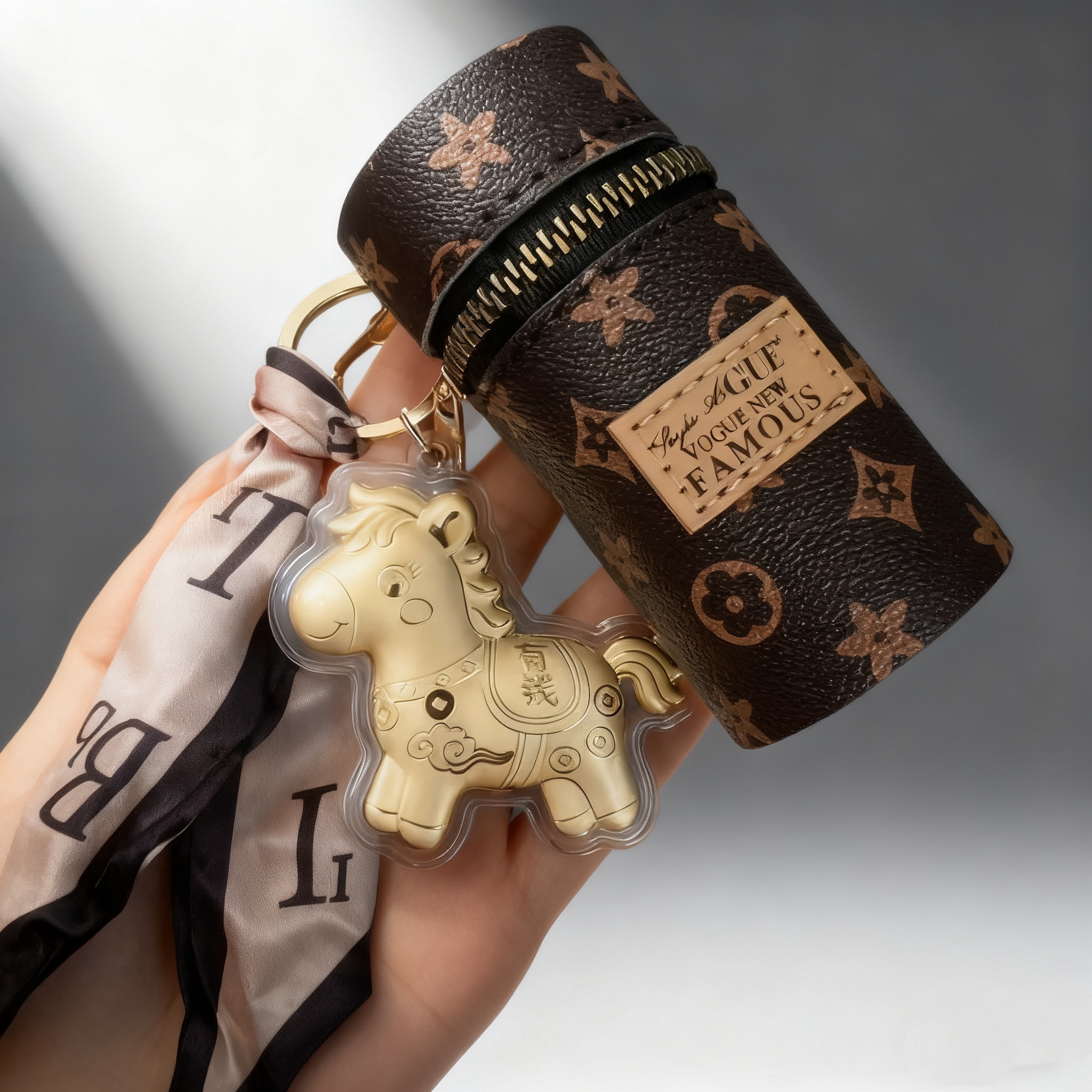 含金马年包挂工艺钥匙扣