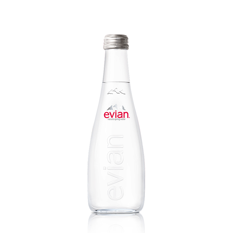 Evian/依云 依云矿泉水法国进口高端玻璃瓶单瓶装官方旗舰店行货