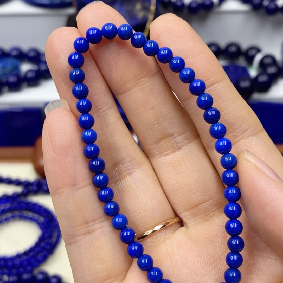 青金石手链未镶嵌渔****九