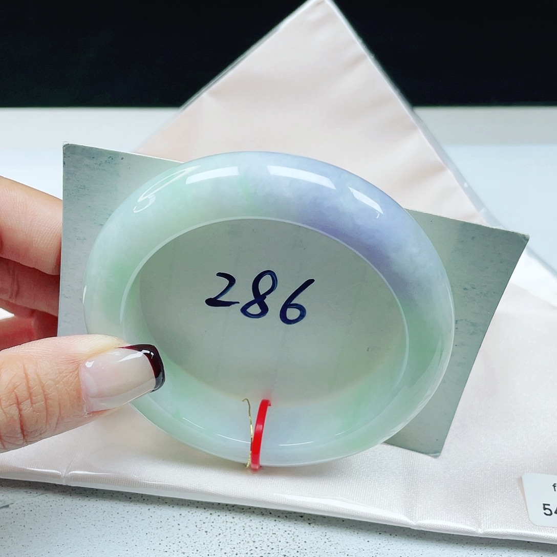 翡翠未镶嵌手镯 正圈54+