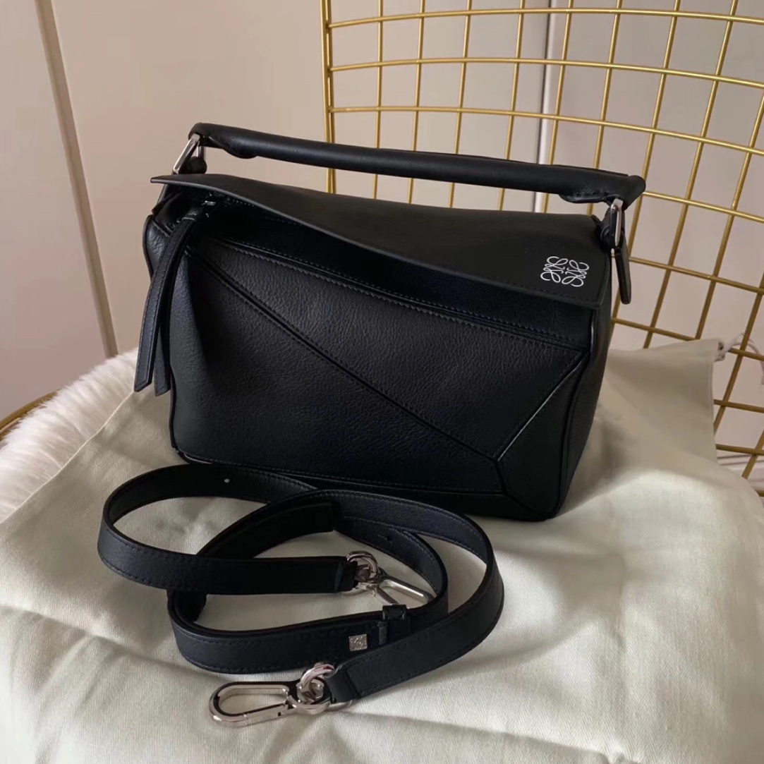 99新 LOEWE/罗意威 林纳奢品丨Puzzle小号黑色几何包