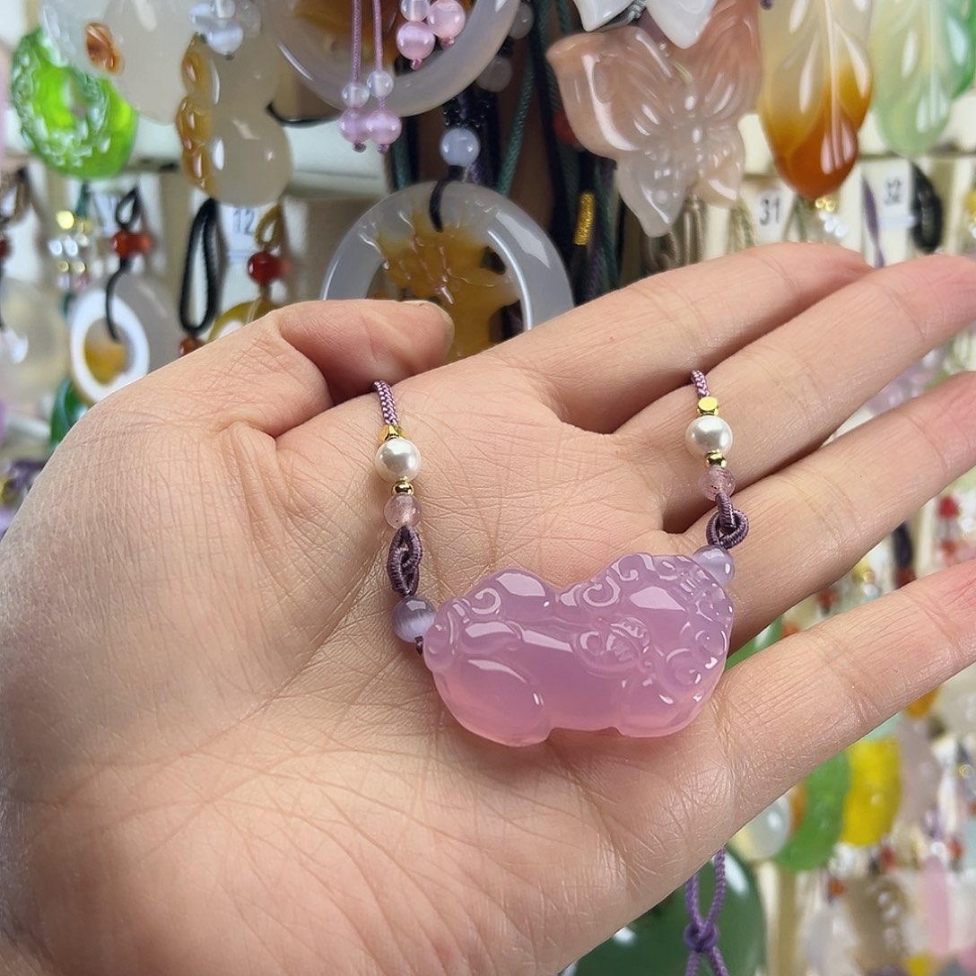 @***曦玛瑙/玉髓未镶嵌颈饰