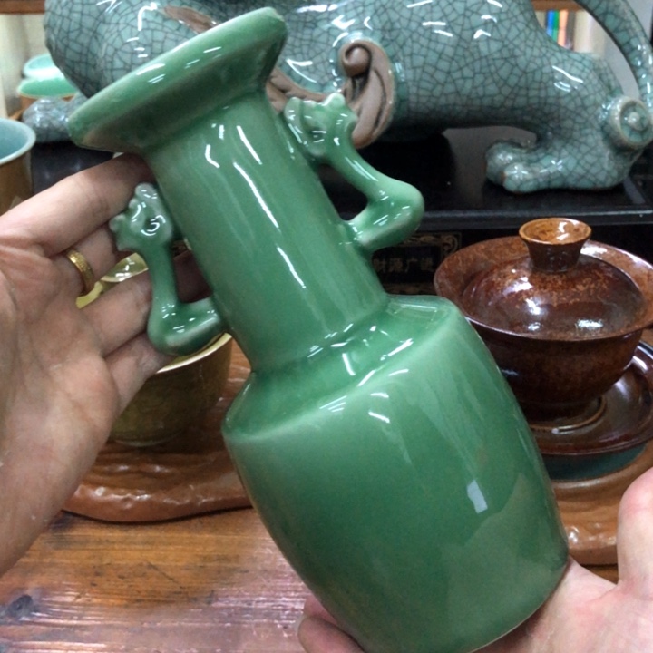 龙泉青瓷茶具微瑕8265