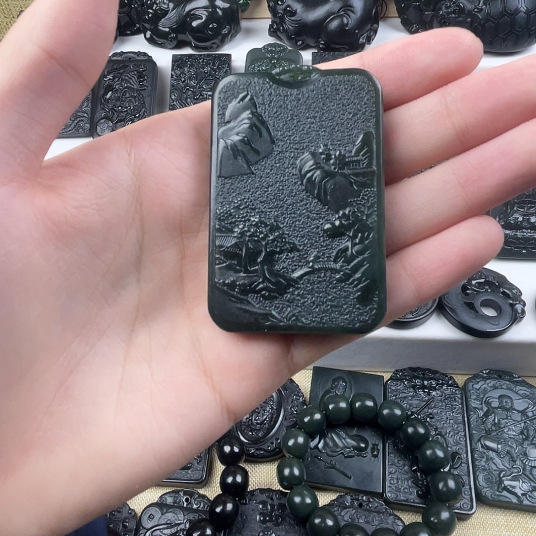 和田玉（青玉）未镶嵌颈饰