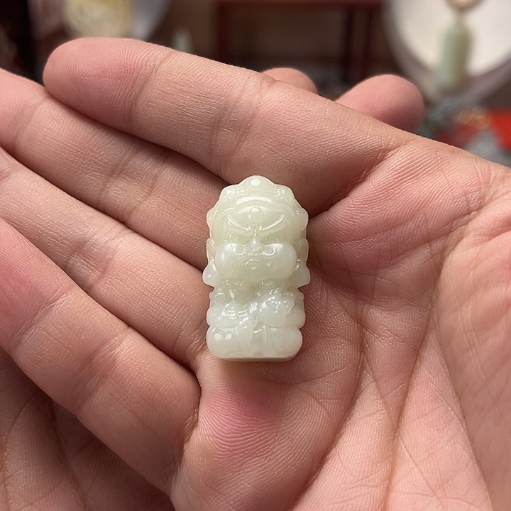 颈饰未镶嵌和田玉黄财神