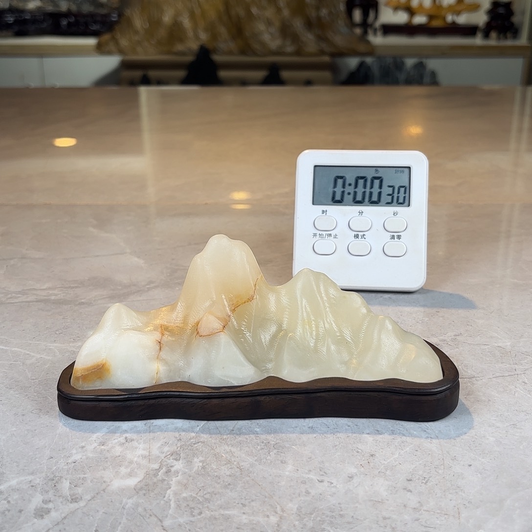 淘***者灵璧石手工雕刻奇石摆件