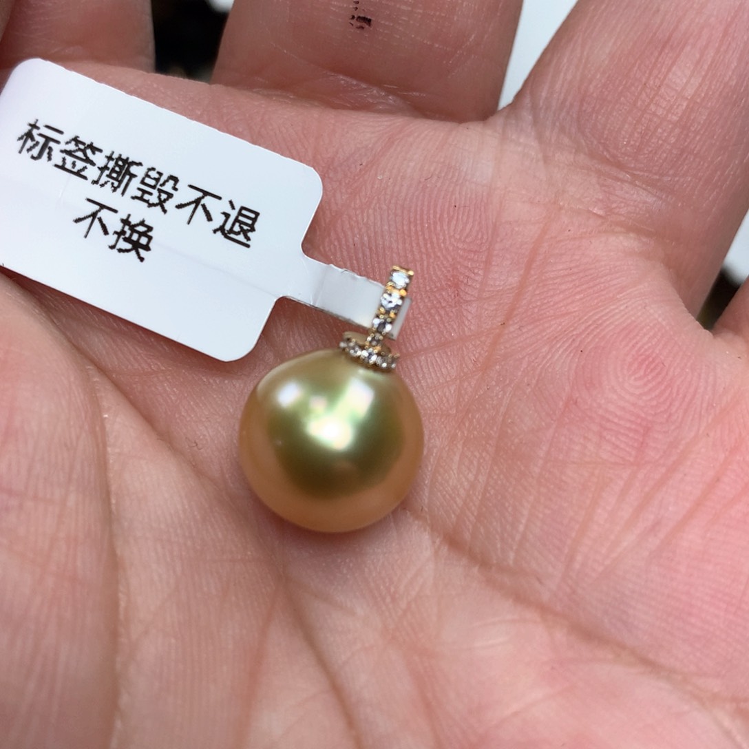 海水珍珠颈饰18K金镶嵌