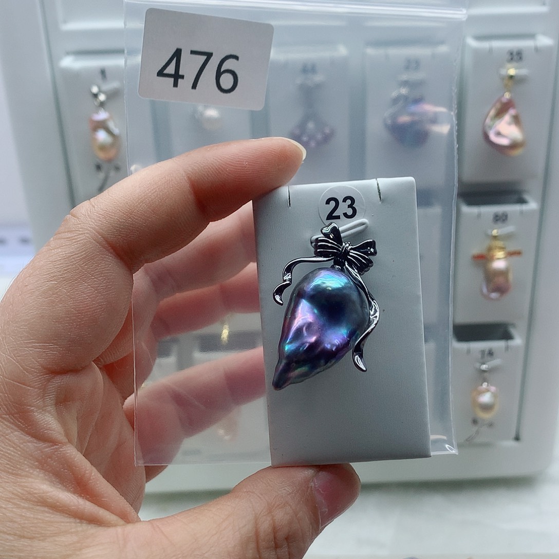 合金吊坠(不含链)淡水珍珠