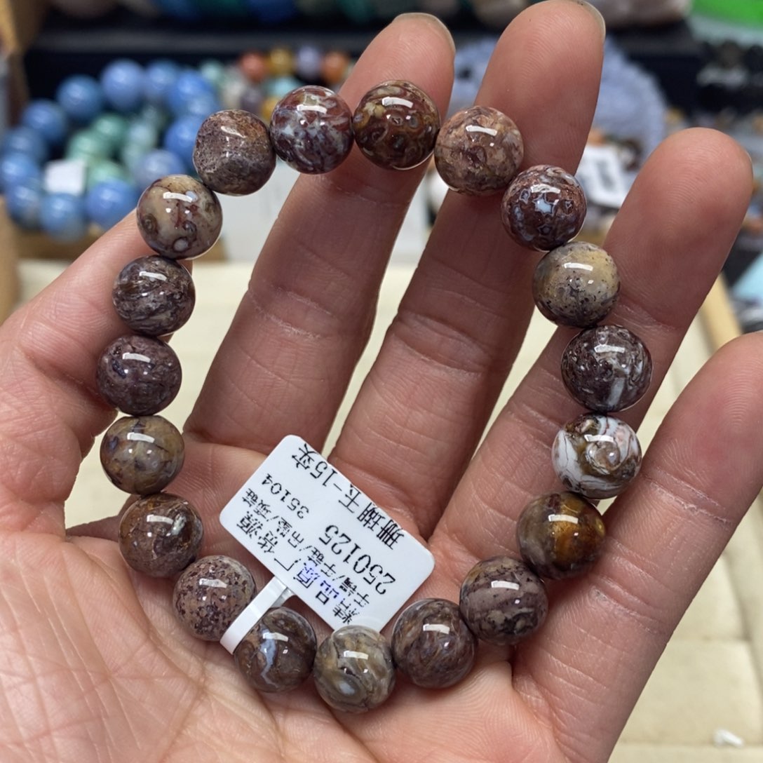 硅化珊瑚（珊瑚玉）手链未镶嵌128