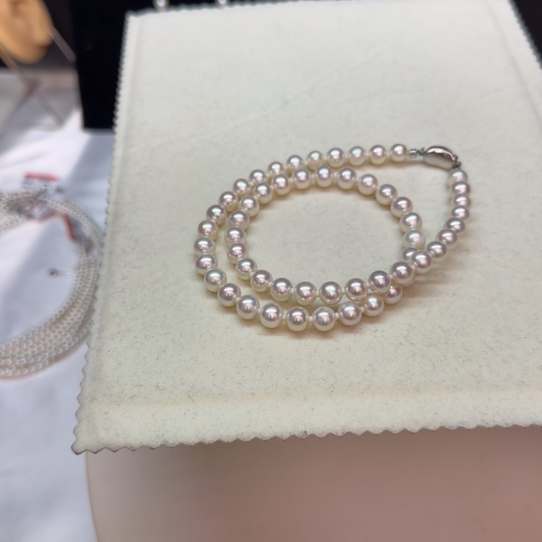 【闪购商品】淡水珍珠项链银S925镶嵌