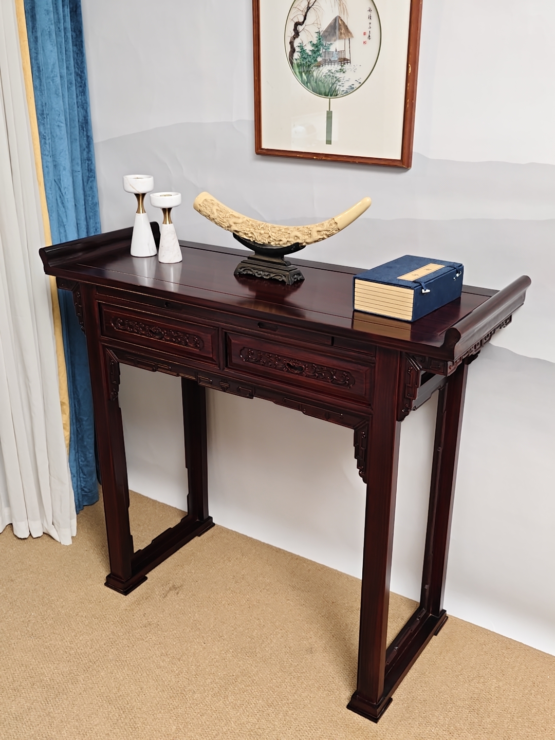 黑酸枝供台条案神台供台 璟霖红木128*48*115