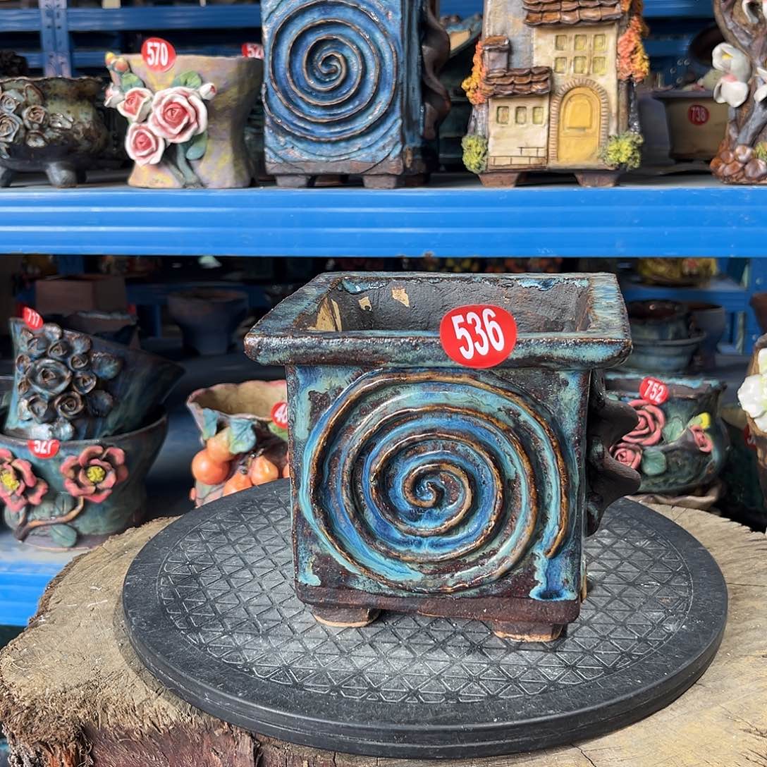 536 号陶然花器手工花盆