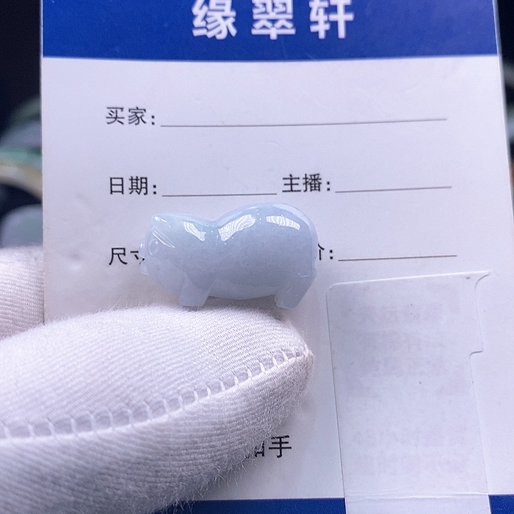 翡翠颈饰未镶嵌招财猪