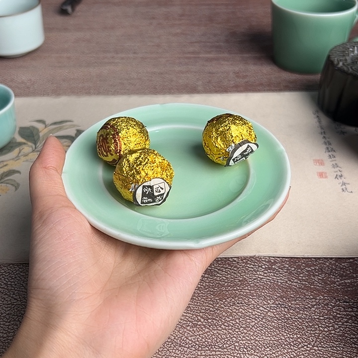 龙泉云间青瓷小米茶器