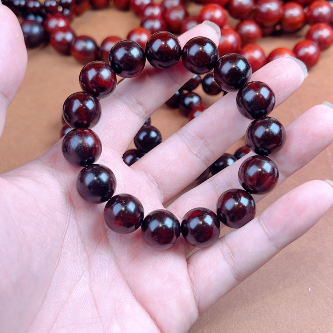 小叶紫檀手串/手链15微瑕琴料