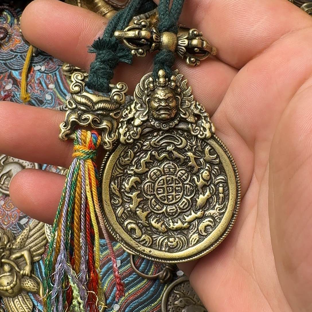 锃***生藏式风格九宫八卦牌