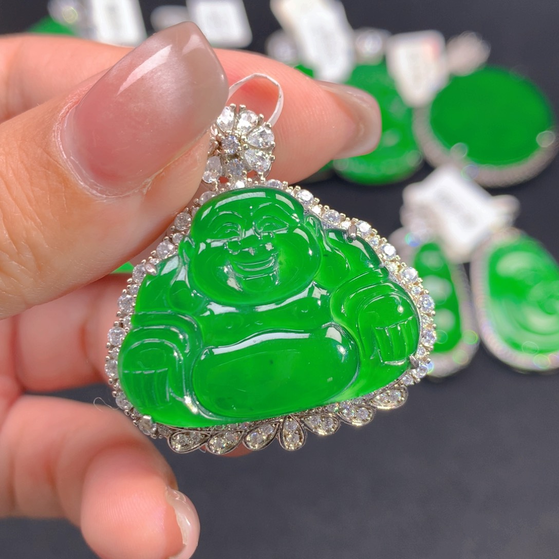 翡翠颈饰银S925镶嵌1111111111