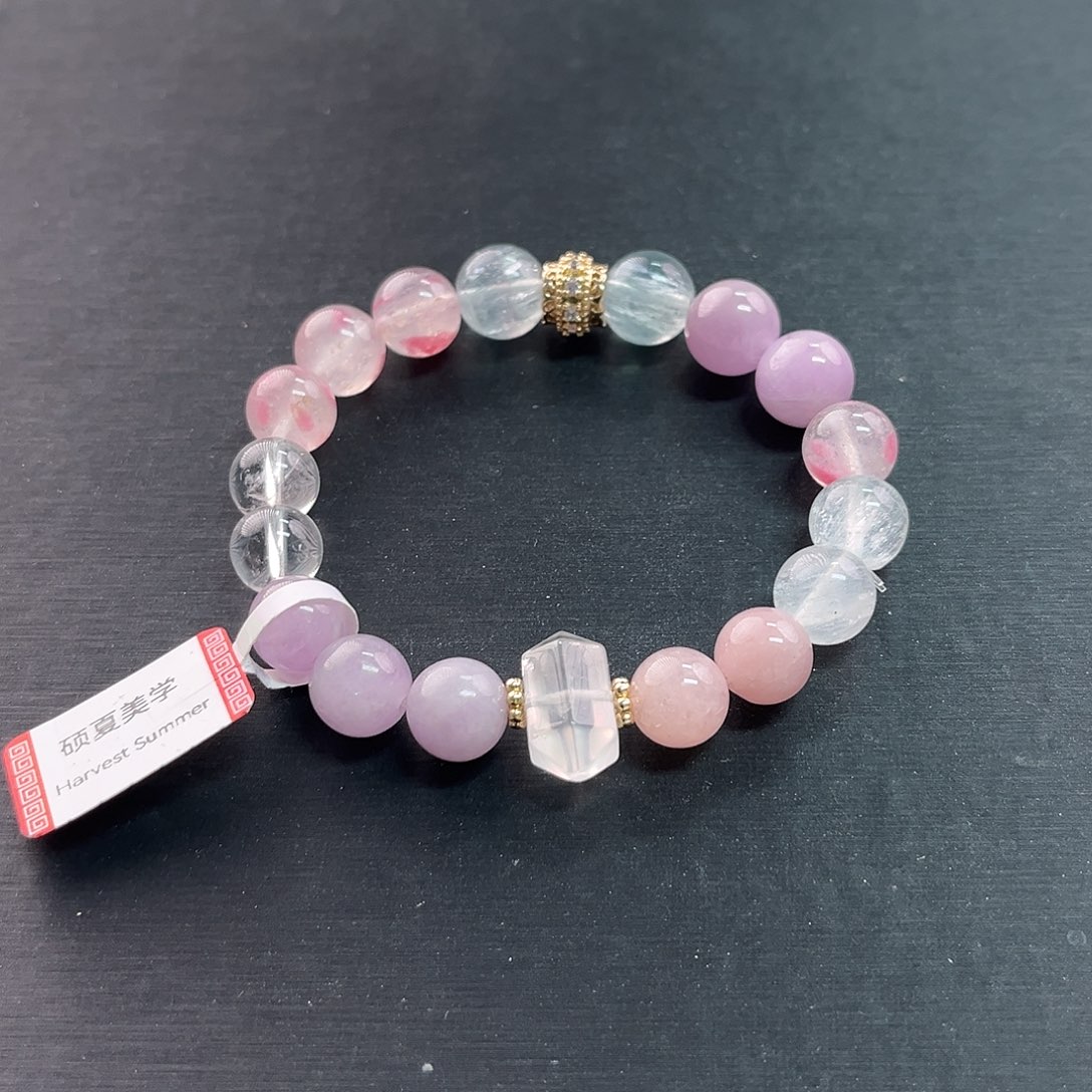 水晶手链未镶嵌樱花雨蔷薇辉设计款手串