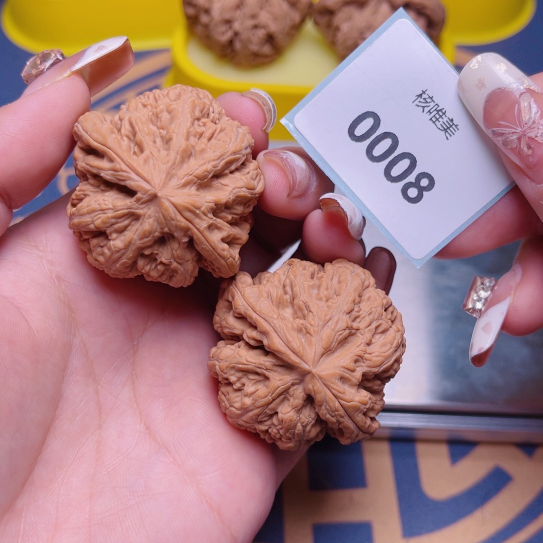 文玩核桃把件粗筋44～0008