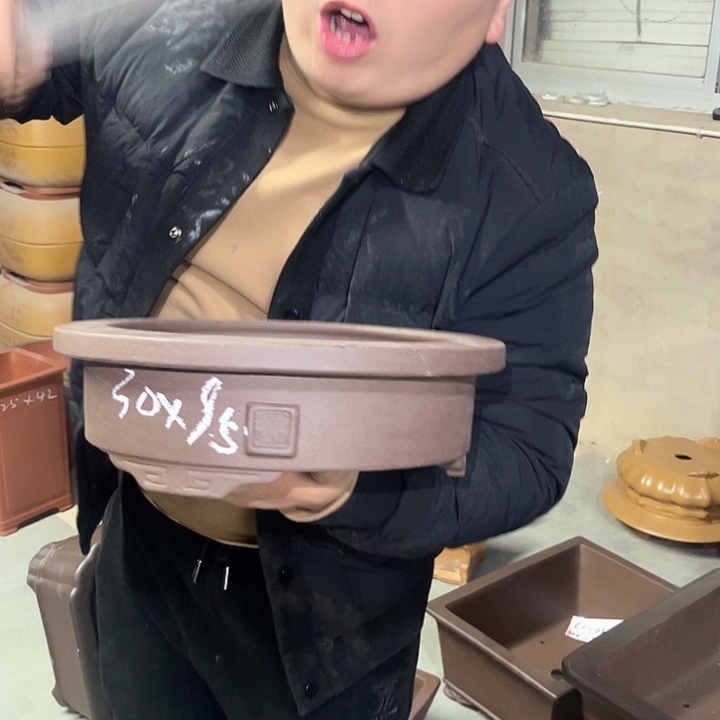 紫砂花盆紫砂等传统