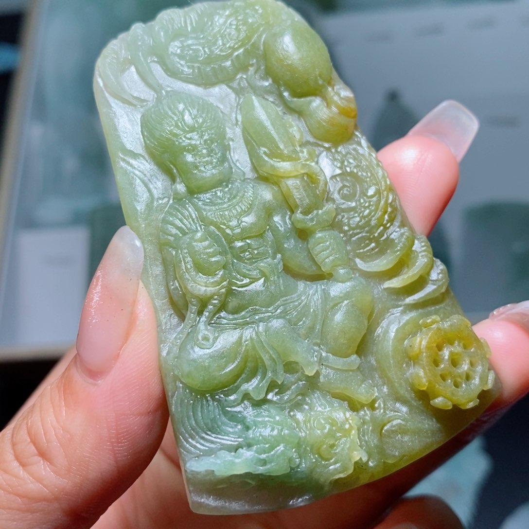 定制翡翠未镶嵌定制吊坠