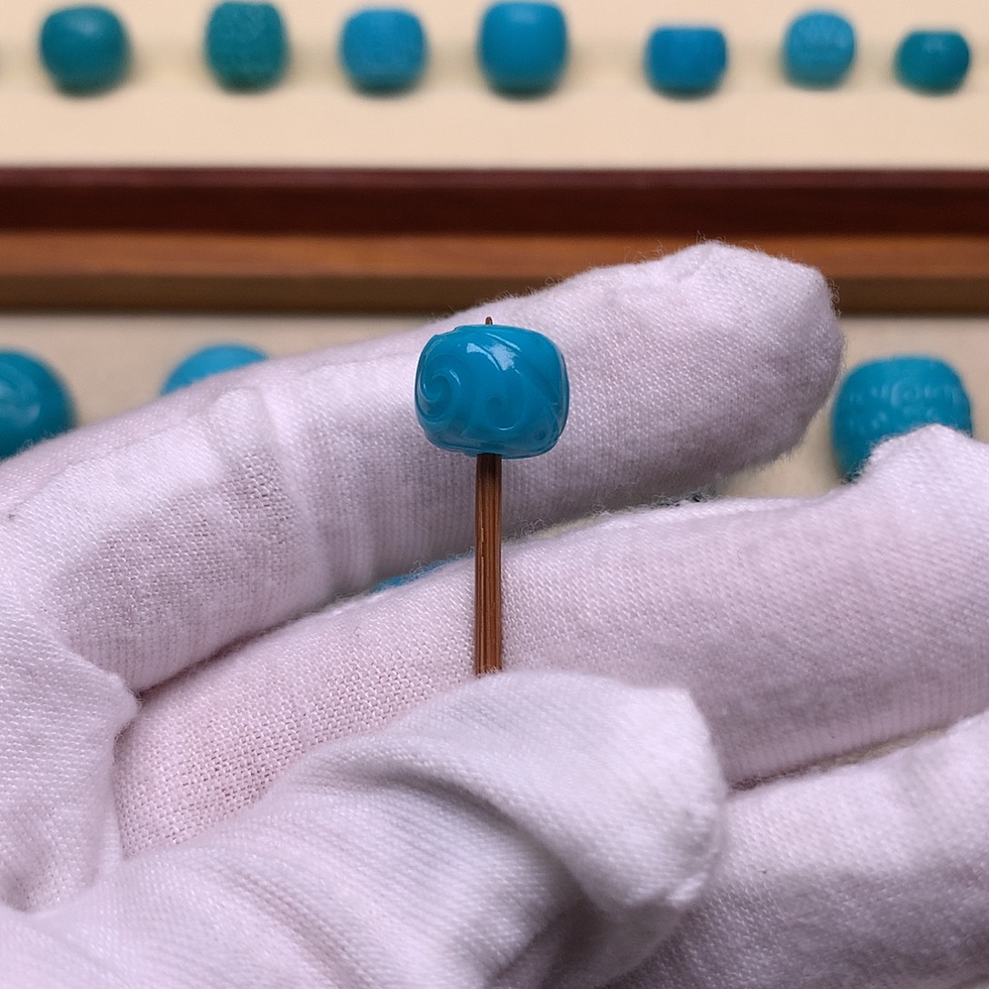 绿松石未镶嵌天然原矿绿松石博古10