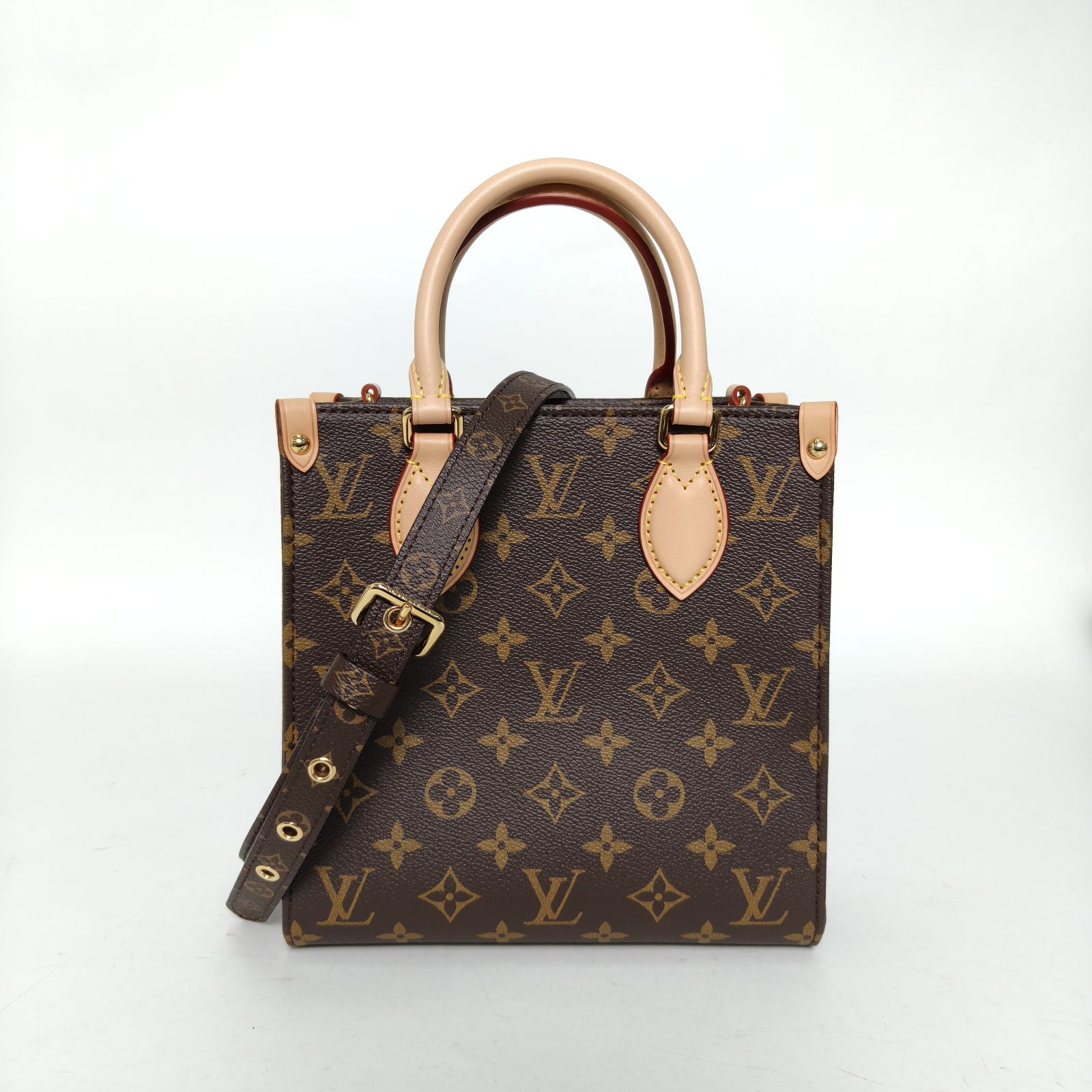 99新 LouisVuitton/路易威登 【双双】琴谱包 BB 老花 芯片 手提包