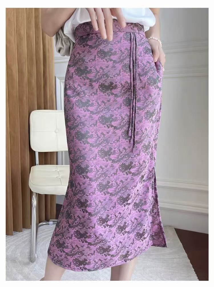 【杭州•意法】NN3629-时尚女装设计感半身裙显瘦洋气百搭