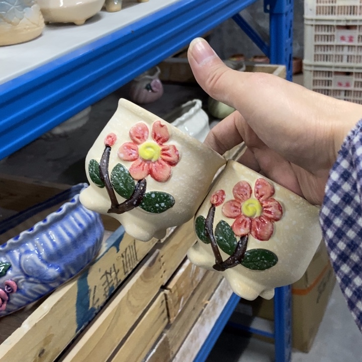 陶瓷花盆单场满9.9发9*8