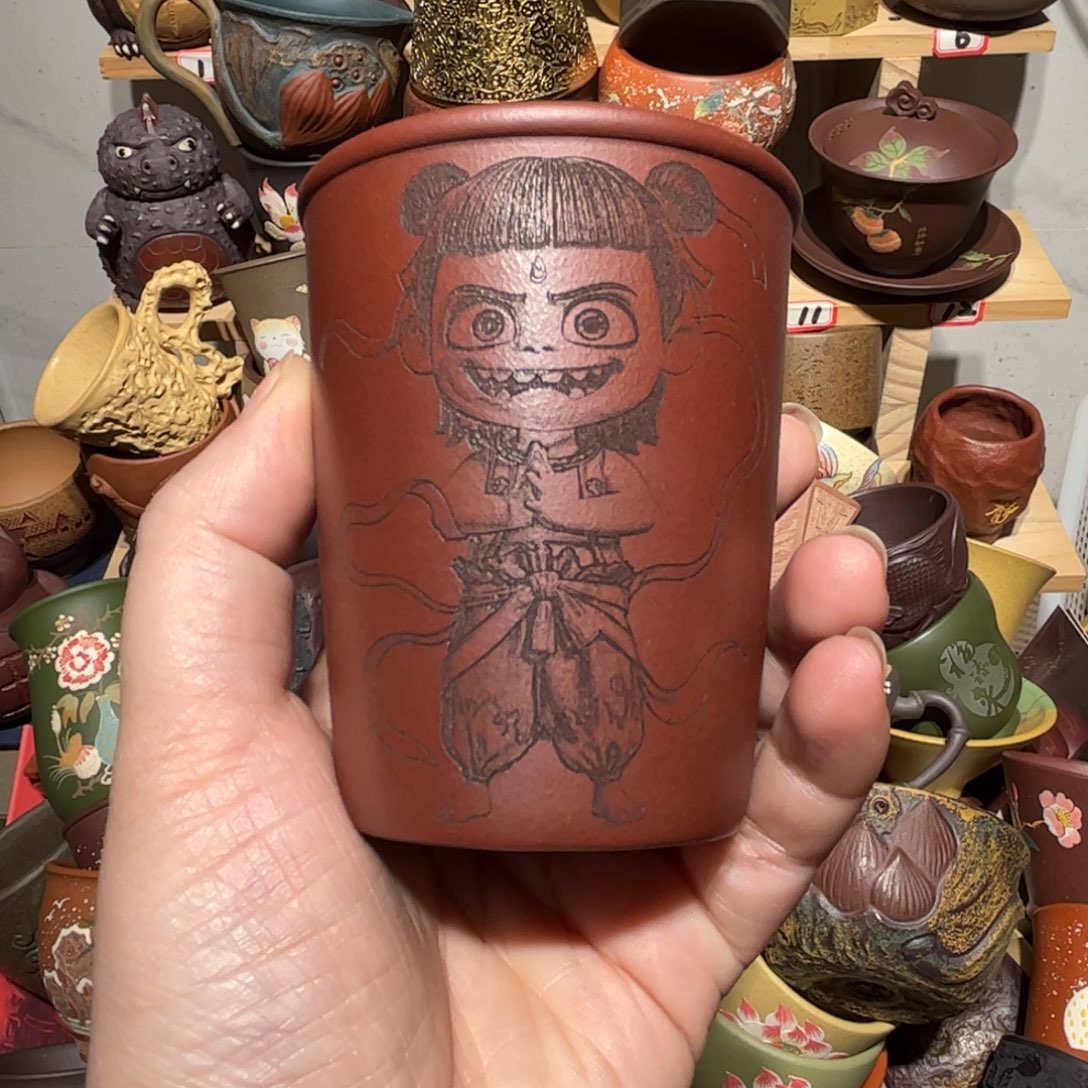 紫砂茶杯宜兴紫砂主人杯