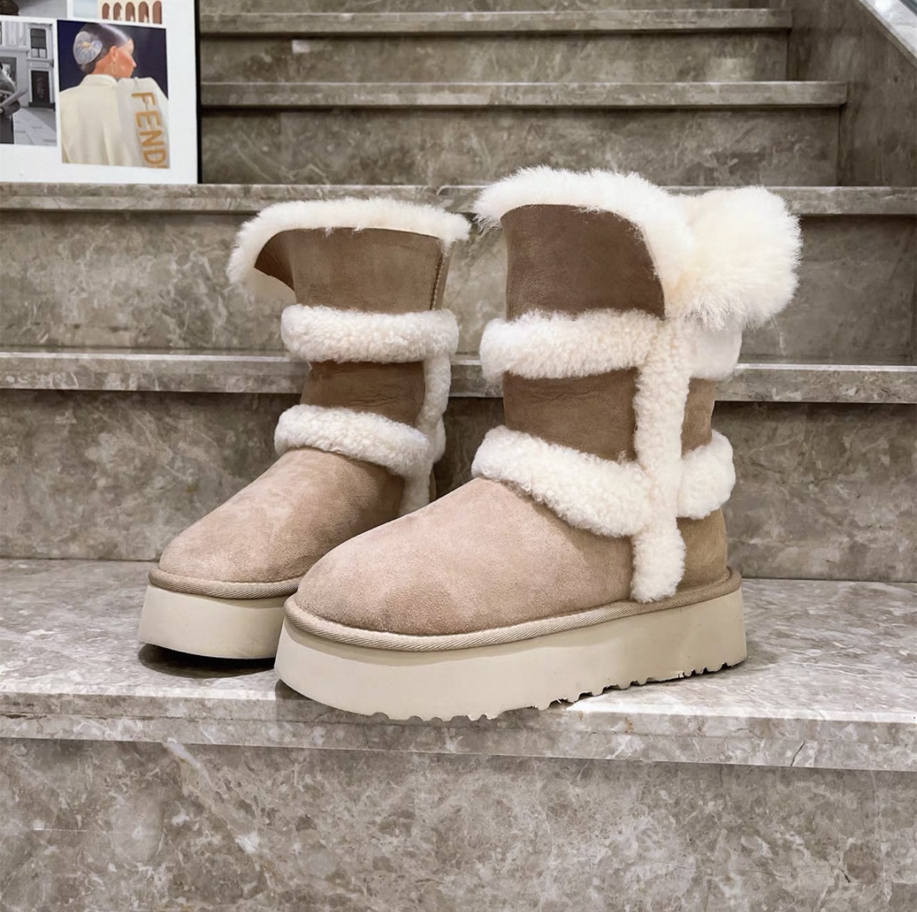 自留款时尚雪地靴