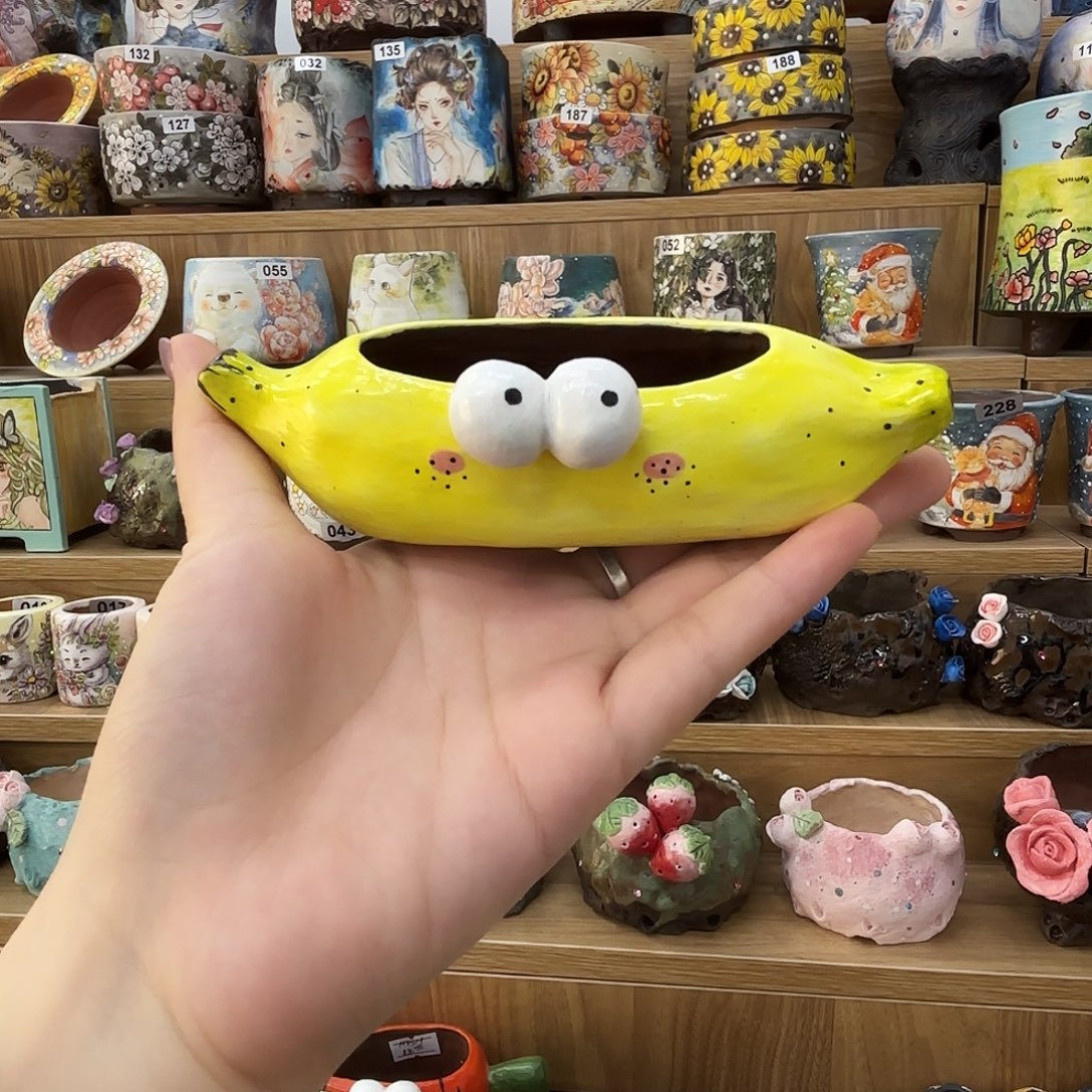 12345566788手绘花盆