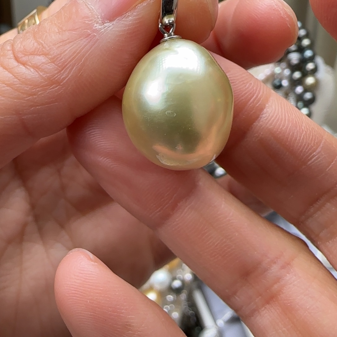 海水珍珠颈饰银S925镶嵌