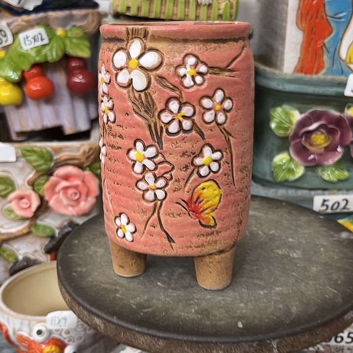 粗陶材质多肉花盆