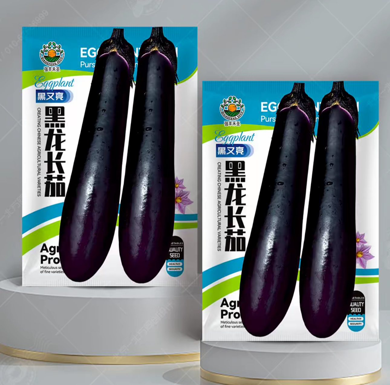 店满5包邮包邮-黑龙长茄种子（包装袋13x19厘米）每包约300粒