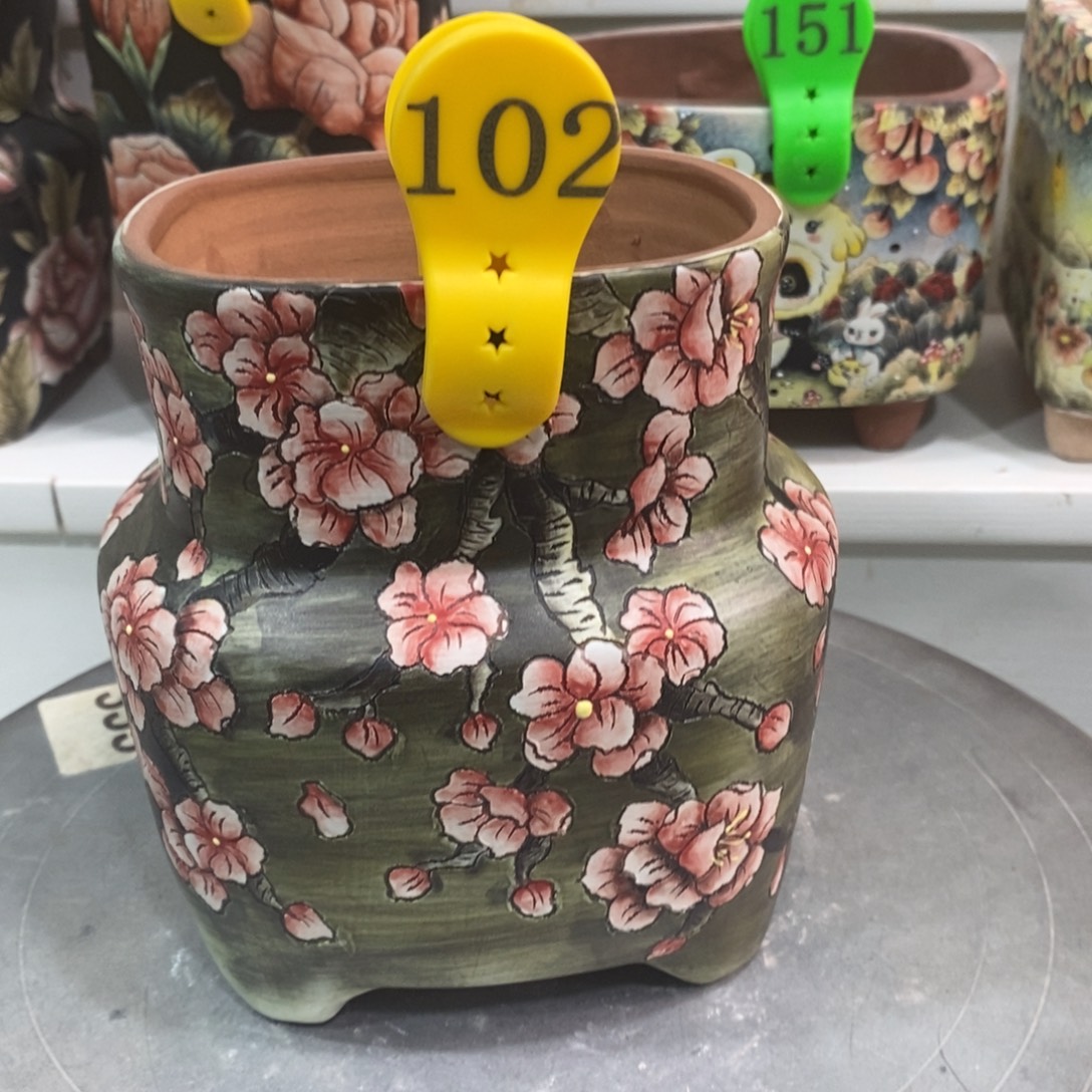 V***t紫砂花盆水晶花盆102