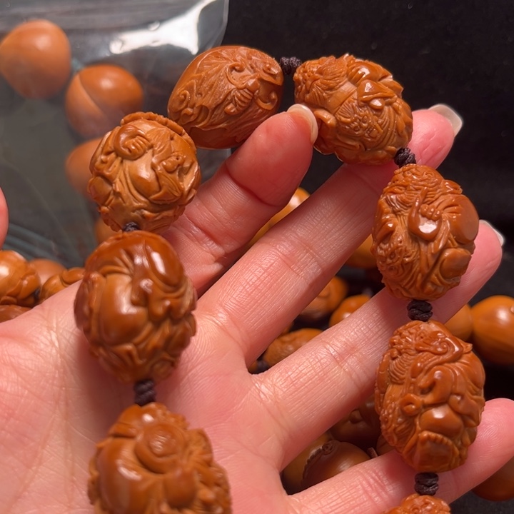 挚***哩手串橄榄核钟馗21