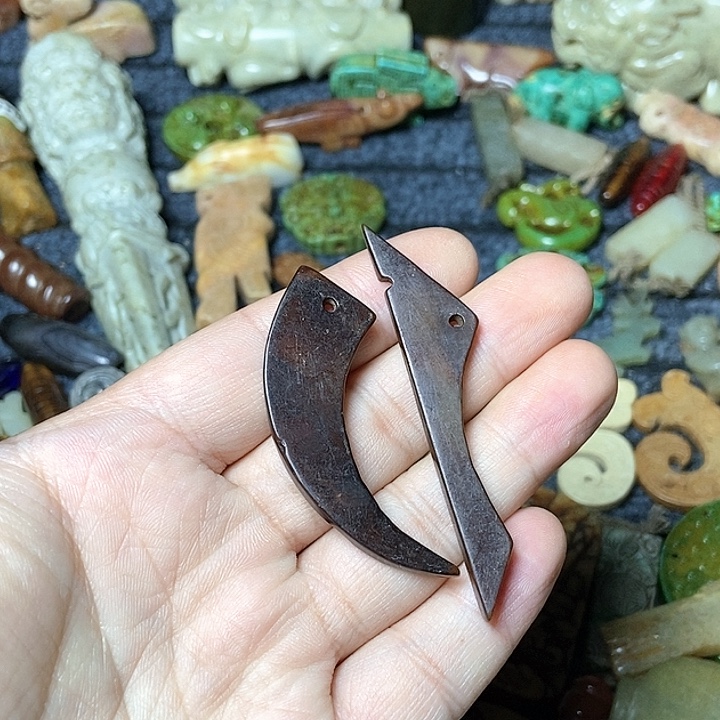 和田玉未镶嵌颈饰97