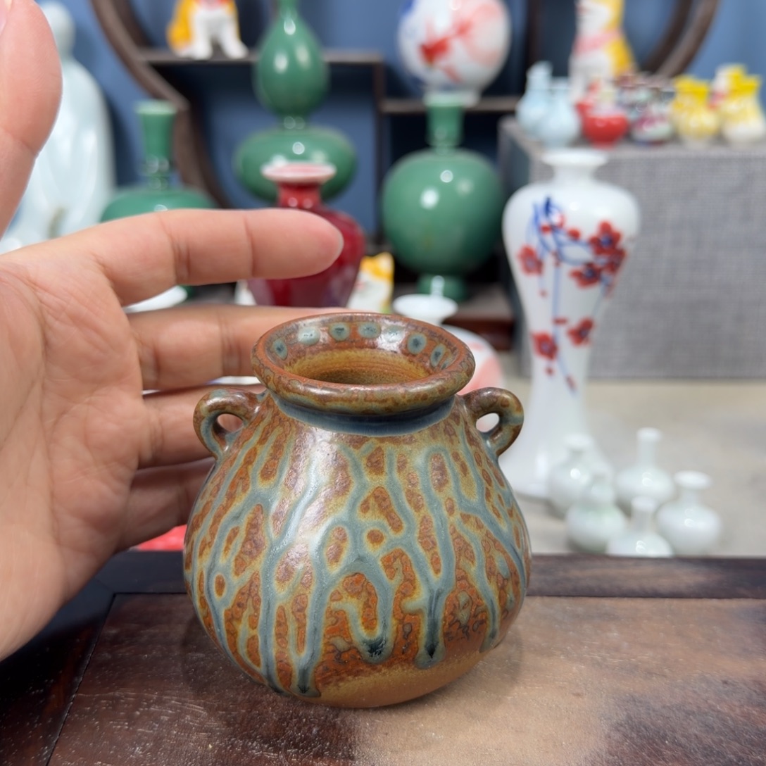 陶瓷手工小花器摆件